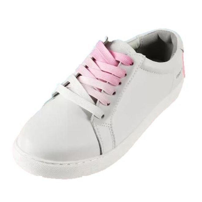 1 Paar Flache Schnürsenkel mt Farbverlauf 120 cm - für festen und sicheren Sitz im Schuh - Casual Shoes Series - rosa