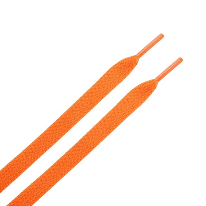 1 Paar flache Schnürsenkel (100 cm lang, 8 mm breit) - ColorStep Series - orange