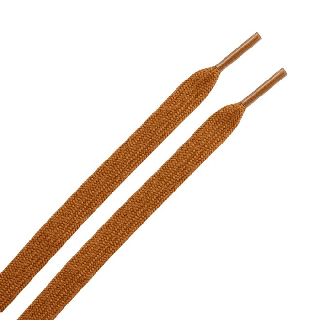 1 Paar flache Schnürsenkel (100 cm lang, 8 mm breit) - ColorStep Series - tan