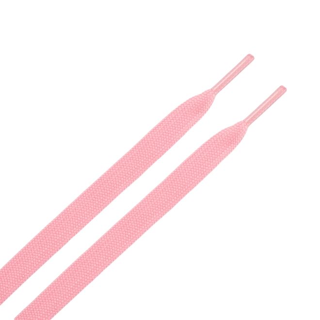 1 Paar flache Schnürsenkel (140 cm lang, 8 mm breit) - ColorStep Series - pink